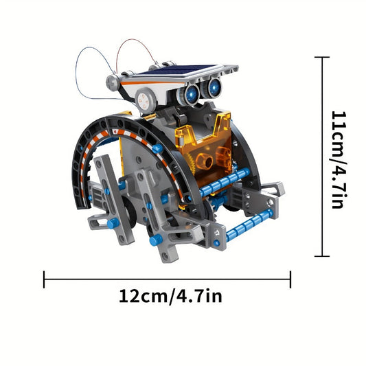 12-in-1 Solar Robot Kit for Kids Ages 8-13 – Build Your Own Solar Powered Robot, STEM Engineering Building Toy, Educational Science Experiment Gift for Boys Girls 8 9 10 11 12 13, No Batteries Needed
