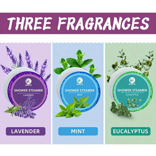 Aromatherapy Shower Steamers 18-Pack – Lavender Eucalyptus & Mint Essential Oil Shower Tablets | Spa Self-Care Bath Set for Men & Women | Stress Relief Sleep & Relaxation Gift for Christmas Mother's Day