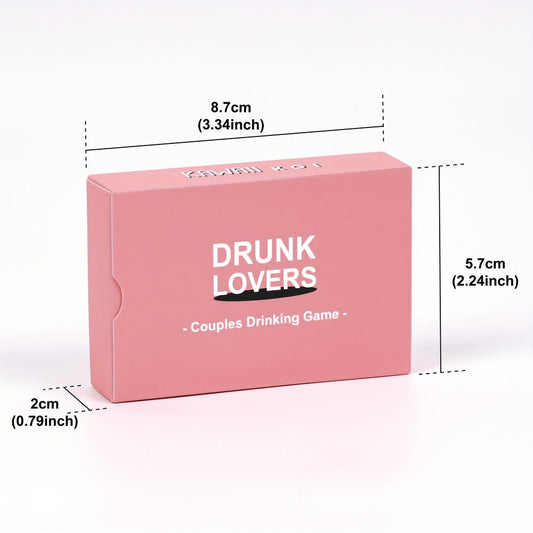 Drunk Lovers Couple Card Game – 54-Card Date Night Drinking Game for Couples | Dares, Flirty Fun & Intimacy | Anniversary Valentine's Day Wedding Gift