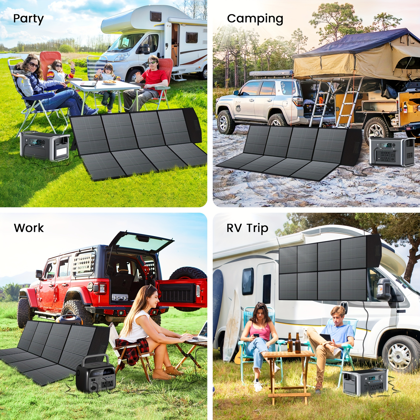 Monocrystalline High Power Solar Panel, 400W/200W/100W Portable Solar Panel, Foldable Solar Blanket, Solar Cell Efficiency Up To 23%, Suitable For Outdoor Adventure Boat Power Station, Garden, Courtyard, Roof, Camping RV Solar Generator