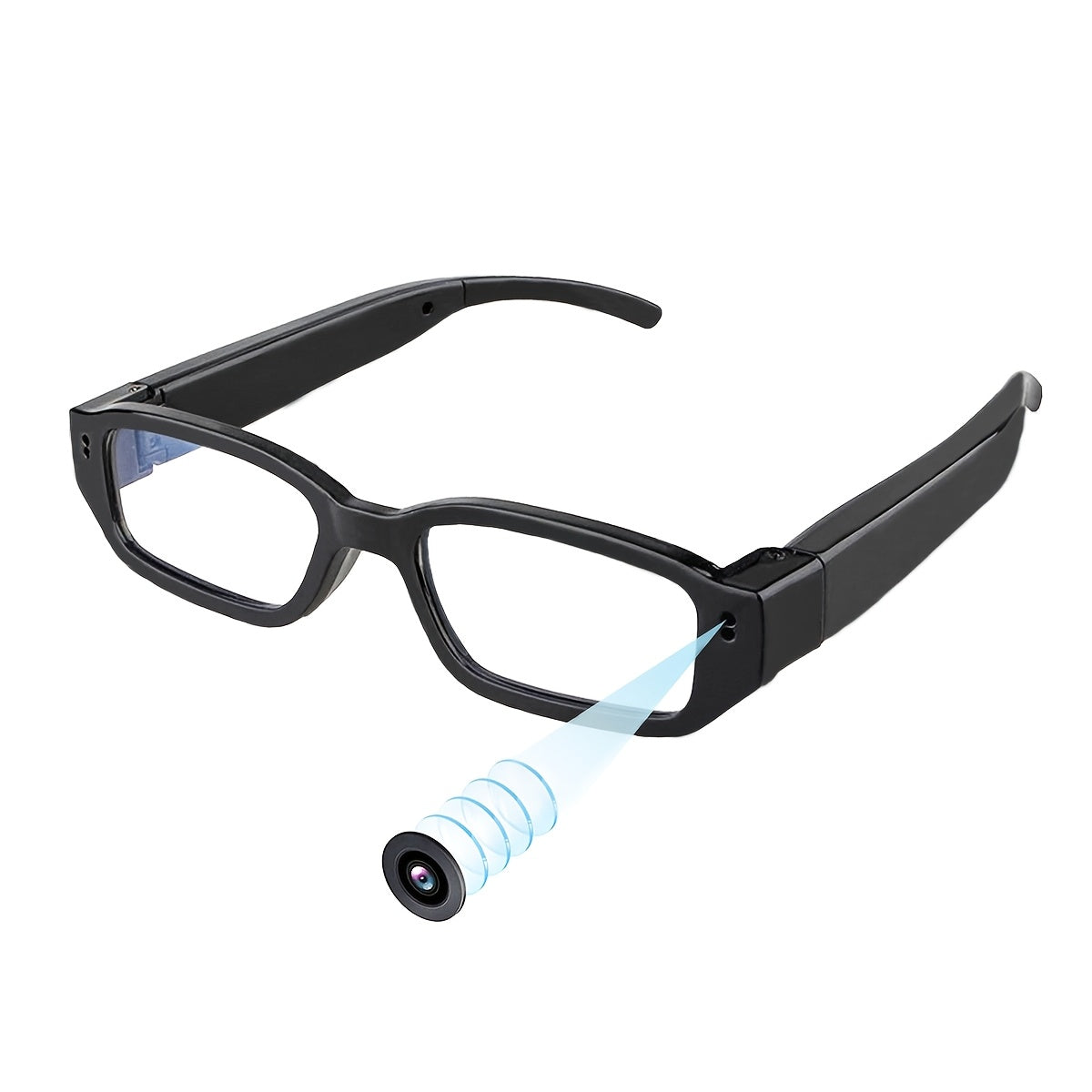 1080P HD Camera Glasses with Motion Detection – Video Recorder Camcorder Eyeglasses for Sports, Driving, Fishing & Outdoor Activities | Eye Protection Frame, USB Charging, Lightweight Durable Design