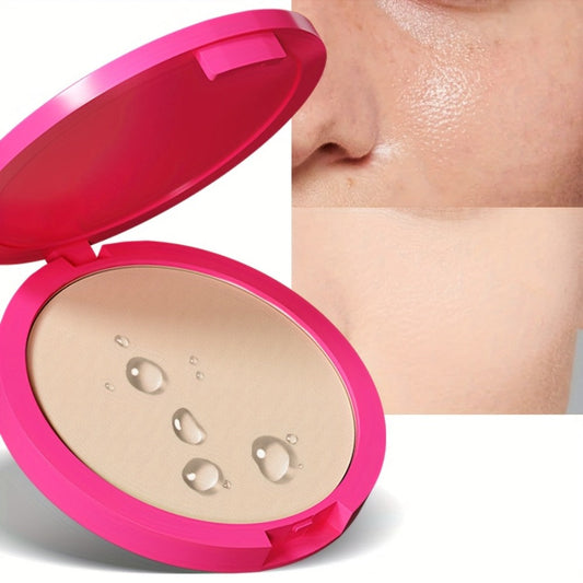 Waterproof Powder Foundation Matte Full Coverage Non-Cakey Formula 0.31oz Compact - Long-Lasting Shine Control for All Skin Types Light to Medium Tone, Everyday Office Outdoor Travel Makeup for Women
