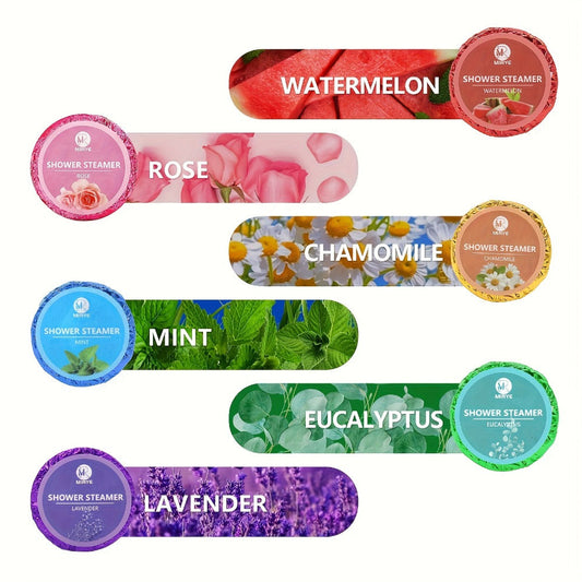 Shower Steamers 40 Pcs Spa Gift Set — 10 Unique Aromatherapy Scents Rose Lavender Eucalyptus Rosemary, Self Care Bath Bombs Shower Fizzy for Women Men Holiday Birthday Gift