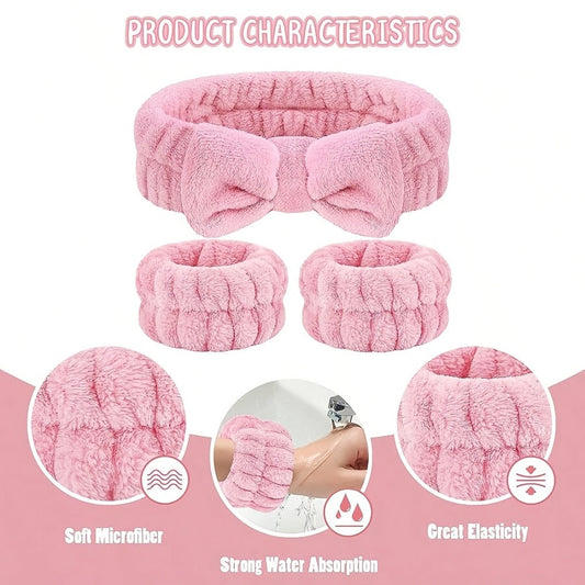 Face Cleansing Brush Set 7pcs Spa Skincare Kit — Mask Brush Scrub Brush Detailing Brush Velvet Headband & Wash Bag, Deep Cleansing Portable Skincare Tools Gift for Women