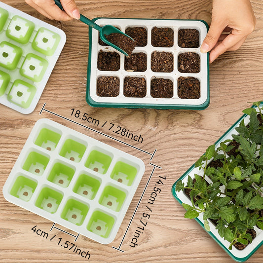 Seed Starting Tray with Flexible Pop-Up Units | Easy Transplant No Root Damage | Optimal Drainage | Reusable Seedling Tray 2pcs 6pcs 10pcs Multi-Pack