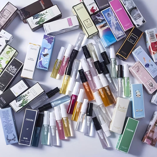 Women's Perfume Gift Set - Random Flavor Solid Fragrance Sampler 10pcs Color Box / 30pcs Card Version, Long-Lasting Portable Scent Collection for Everyday Use, Birthday & Anniversary Gift for Her