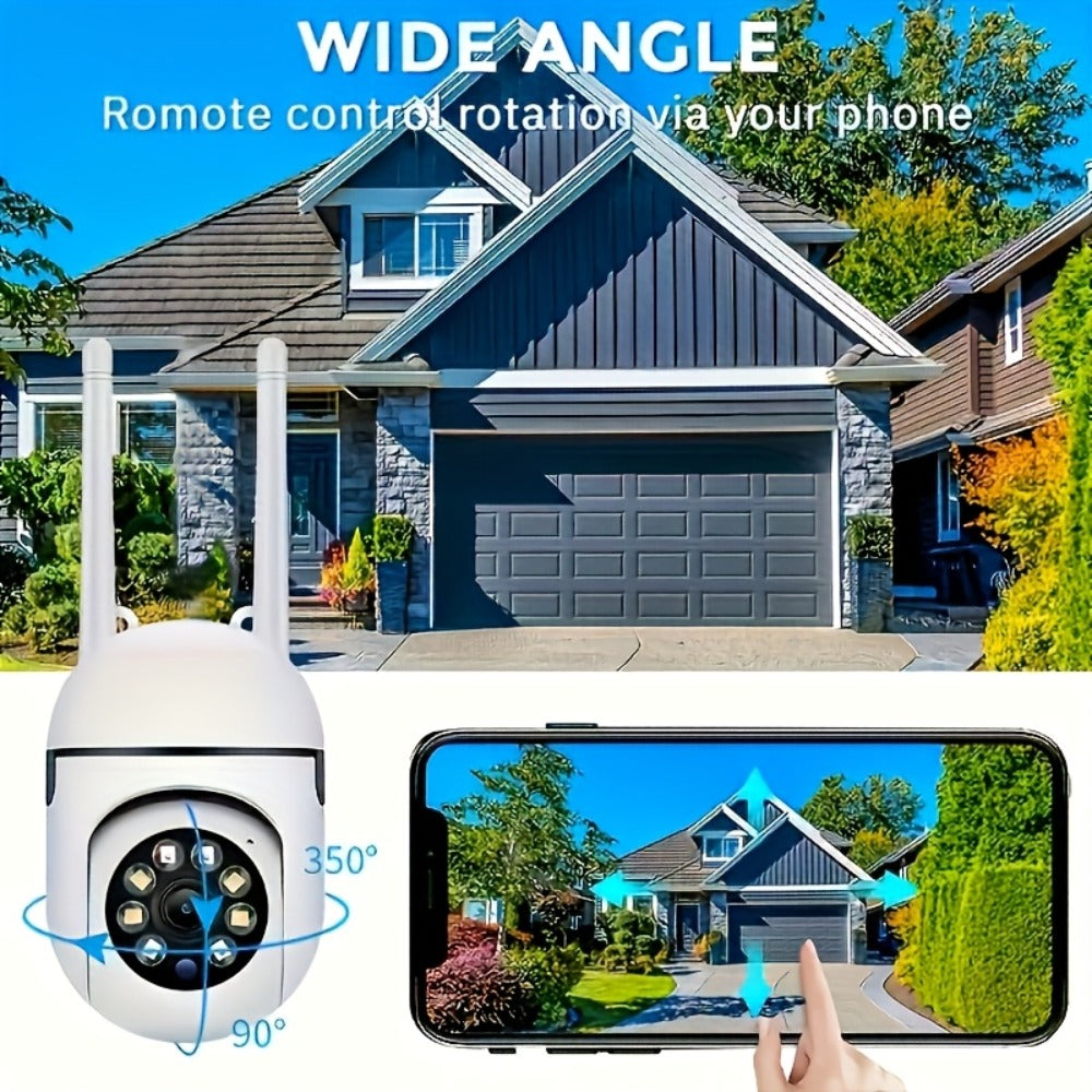 Security Camera 1080P USB-Powered Indoor Model with 360 Panoramic View, Two-Way Audio and SD or Cloud Storage