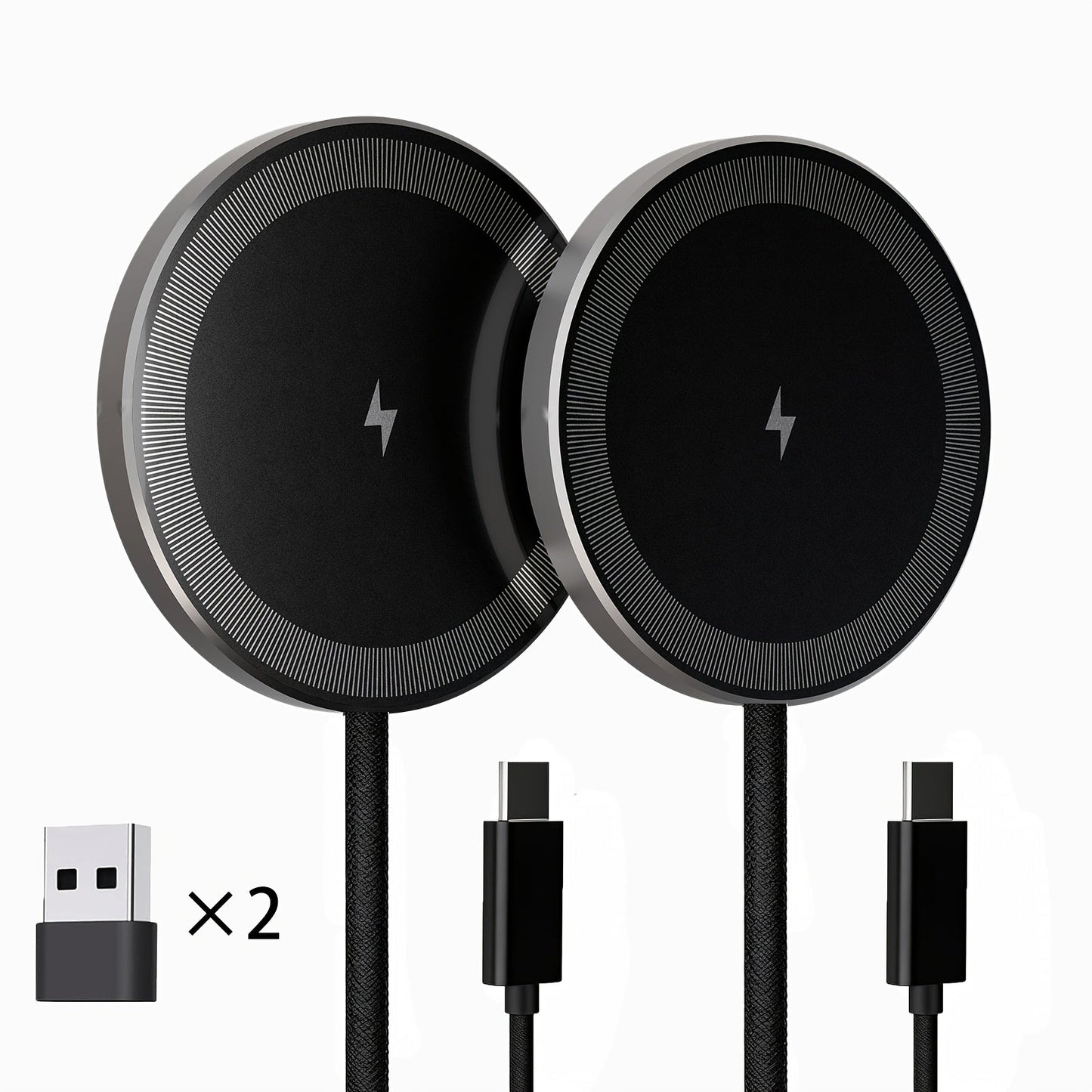 Magnetic Wireless Charging Pad Multi-Pack in White or Black with Two- or Three-Piece Checkout Options