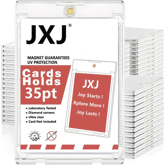Magnetic Card Holders 35pt Hard Plastic Trading Card Sleeves Protector for Baseball Pokemon Sports Cards Bulk Pack 25 50 100 200 400