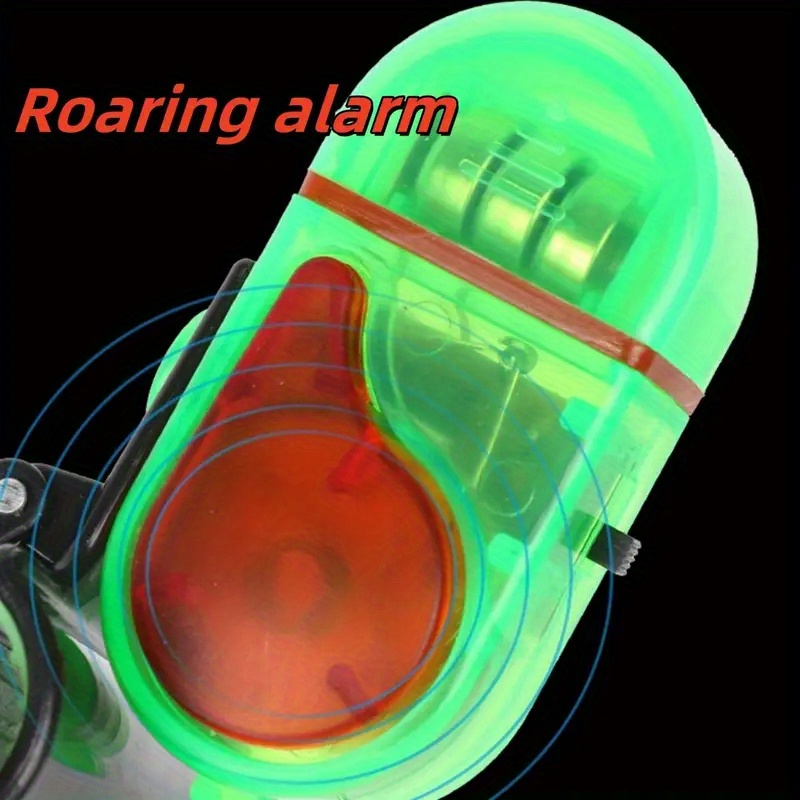 Four-Piece Fishing Bite Alarm Set with Sound Alert and LED Indicator for Day or Night Angling