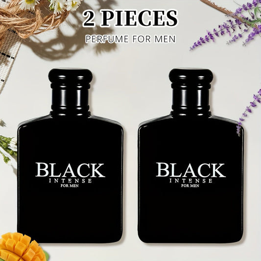 Men's Cologne Eau de Toilette Spray 3.4oz 2 Pack Gift Set Long Lasting Sage Absinthe Lemon Aromatic Citrus Woody Fragrance Daily Wear Date Night Valentine Anniversary