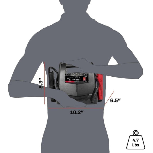 1200A Car Jump Starter and Power Station — 4-in-1 Solution, 150-PSI Air Compressor, 2.4A USB Charging: for 12V Sport, Automotive and Marine Batteries | Without Battery