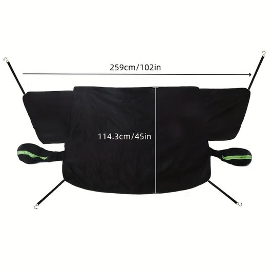 Car Windshield Snow Cover & Frost Shield 102" x 45" - Magnetic Windshield Cover with Side Window Protection for All Seasons