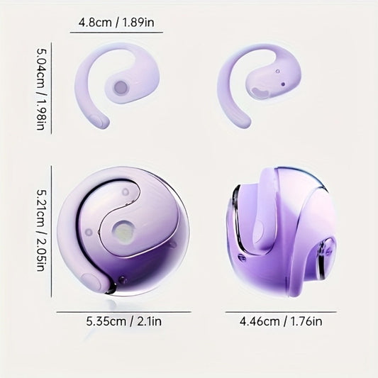 100 Language Real-Time Translation TWS Earphones Coconut Ball Pendant Wireless Earbuds Conference Recording Noise Canceling Mic Touch Control Fast Charging Type-C Free Lanyard for Travel Business