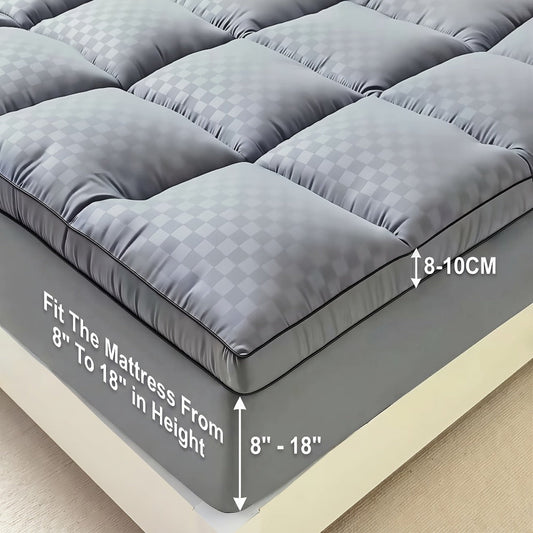 Mattress Protector Quilted Deep Pocket 8-21 Inch Stretch Fit Mattress Cover Pad for Twin Full Queen King California King – Soft Breathable Machine Washable Bed Cover