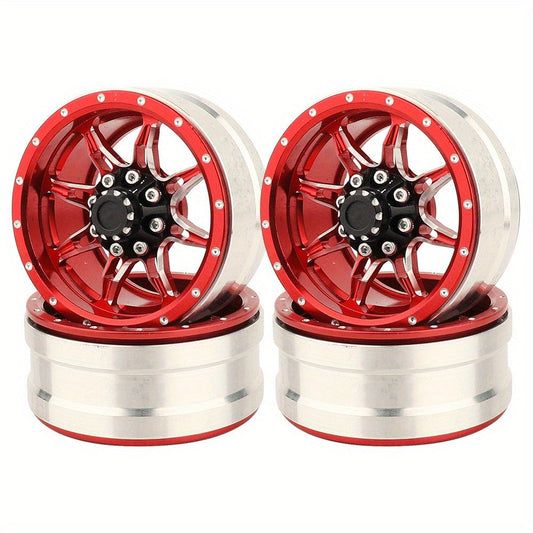 1.9" Beadlock Wheel Rims for RC Crawler 4pcs with the Listed Color, Size or Set Options for Everyday Use