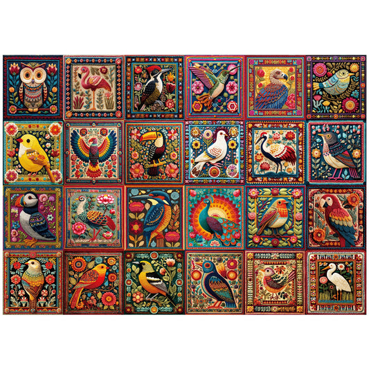 1000 Piece Jigsaw Puzzles for Adults 3 Pack – Sunset Lighthouse, Bird Crochet & Moroccan Pottery Set, Precision-Cut Brain Teaser Family Puzzle, Birthday Christmas Gift for Women Men Puzzle Lovers