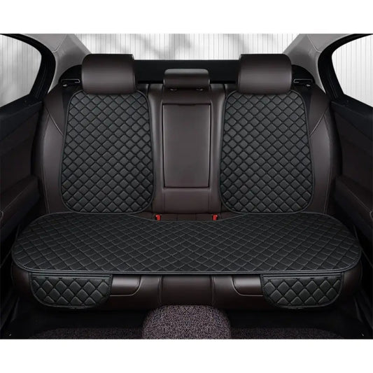 Car Seat Cover Rear Bench Protector with Source-Listed Water-Resistant Surface in Black or Red