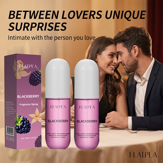 Vanilla Blackberry Perfume Spray for Women 1.7 oz - Alcohol-Free Body Hair Mist EDT, Sweet Gourmand Fruity Amber Musk Long Lasting Feminine Fragrance, Single or 2-Pack Gift