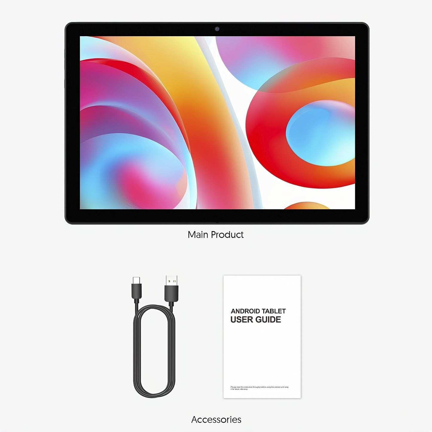 Android Tablet 10 or 11-Inch with Android 14, 8GB Total RAM, 128GB Internal Storage and 8000mAh Battery