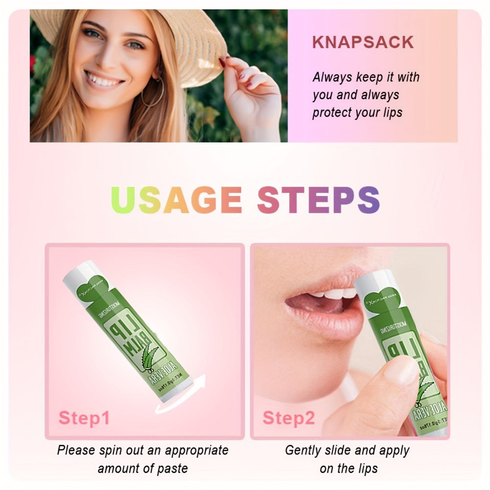 Lip Balm 36-Piece Tinted Gift Set with 12 Flavors, Jojoba Oil Formula and Colorful Tube Packaging