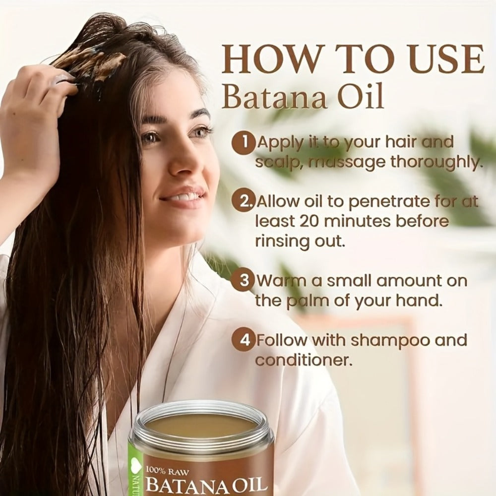 Batana Oil for Hair Growth 2-Pack - Honduras Pure Batana Hair Oil for Dry Damaged Hair, Deep Moisturizing Scalp Treatment, Nourishes All Hair Types, Value Twin Pack