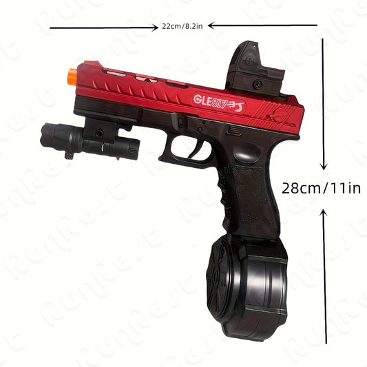 Rechargeable Gel Blaster Splatter Ball Rifle – Full Auto Electric Shooting Toy, High-Speed, Long Battery Life, Indoor Outdoor Team Battle Game for Ages 12+, Halloween & Christmas Gift for Teens