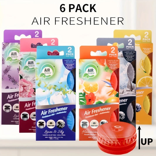 Air Freshener Spray 6 Pack Odor Eliminator for Bathroom Kitchen Car Cat Litter Box Garbage Can Small Spaces Lasts 30 Days Each