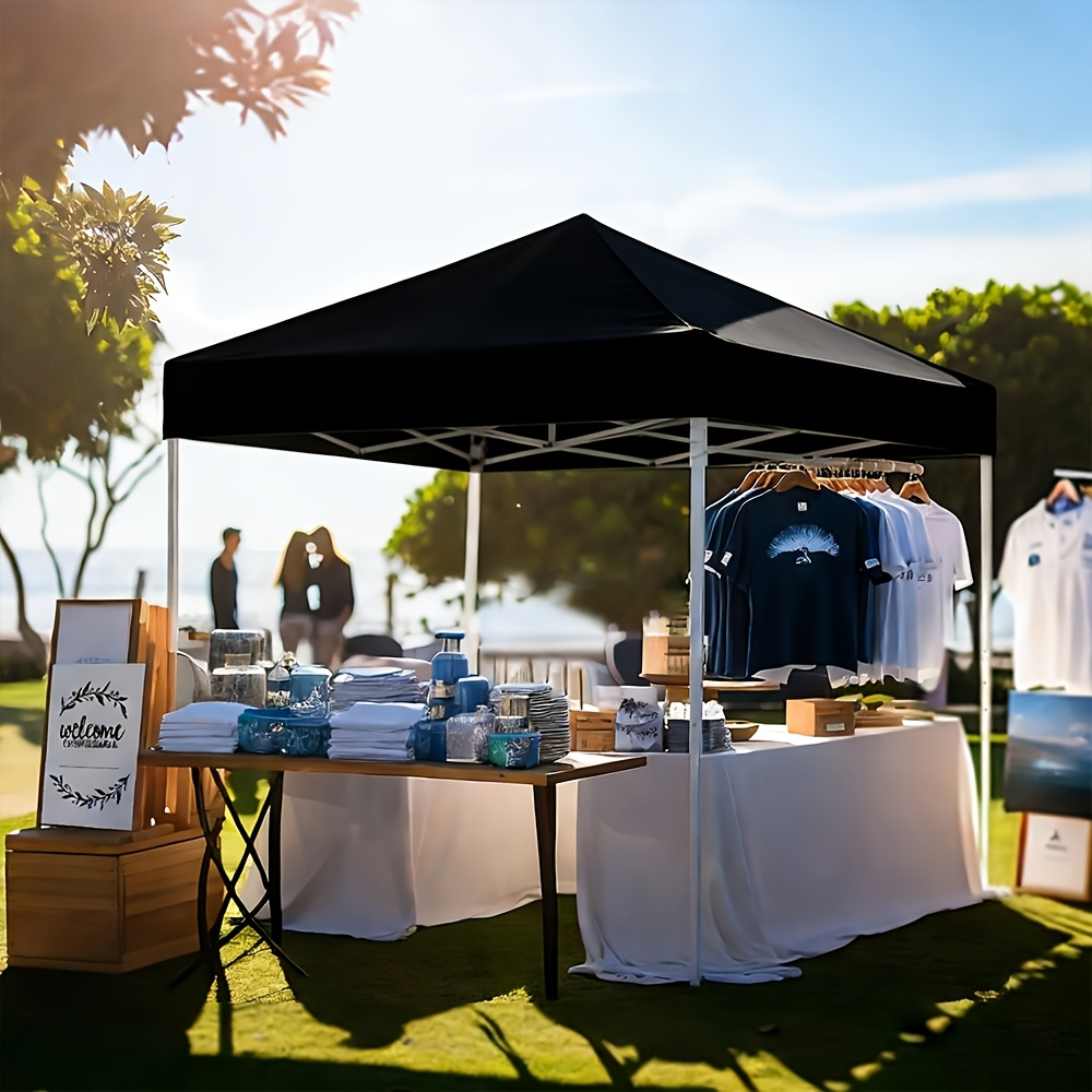 Straight-Leg 10x10ft Pop-Up Canopy Tent with 420D Oxford Top, Three Heights and Eight Colors