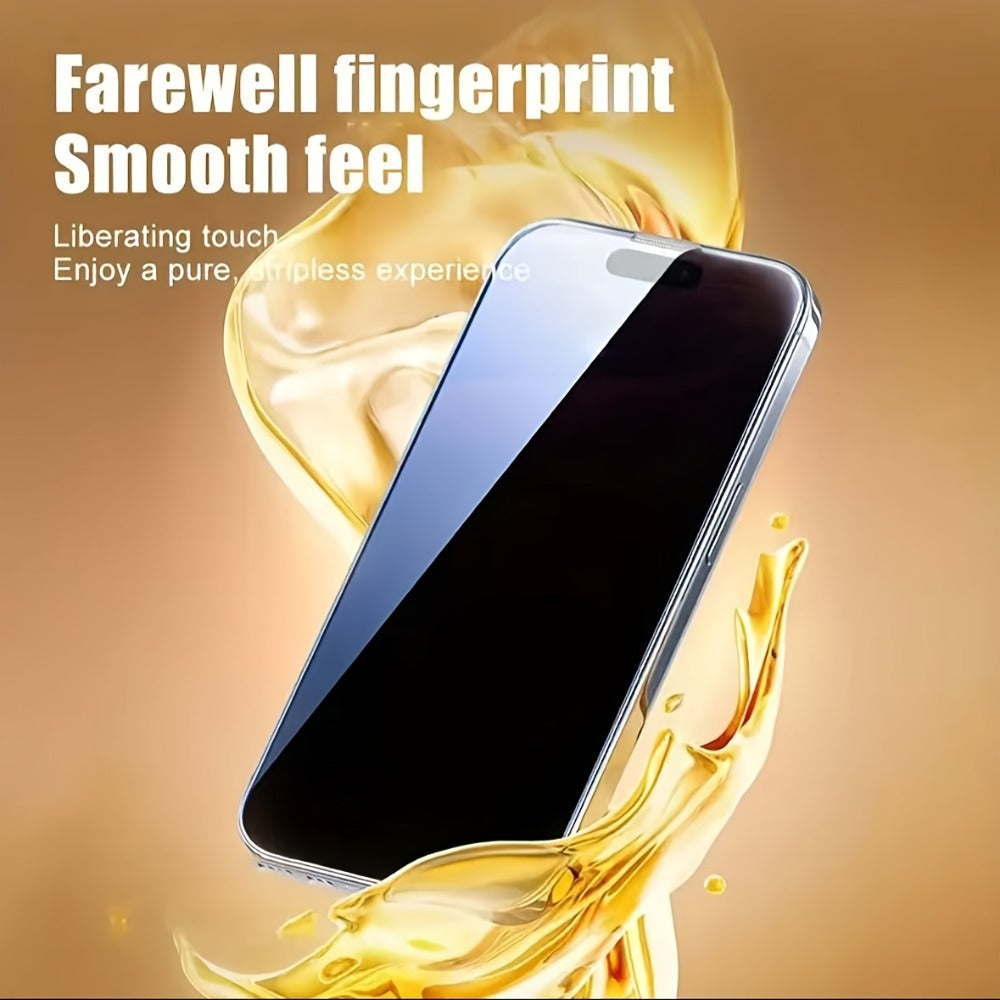 Screen Protector, 5-Piece Privacy Tempered Glass Set with Dust-Free Installation Cabin for Seven Selected iPhone Models