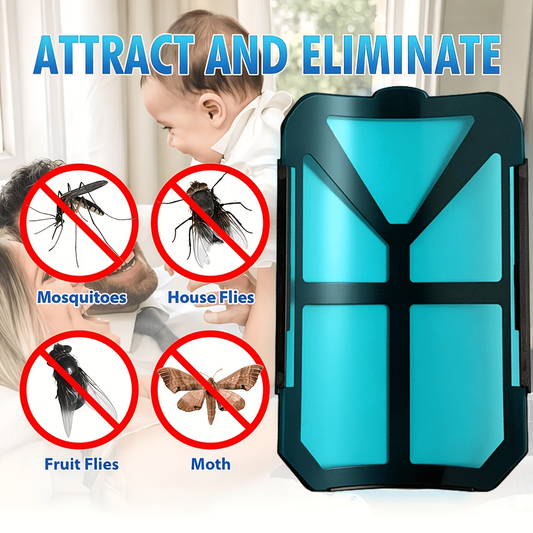 Mosquito Trap Indoor Electric Insect Catcher with Replacement Lure Refill Core for Home Bedroom Kitchen Fruit Fly Flying Bug Trap Device