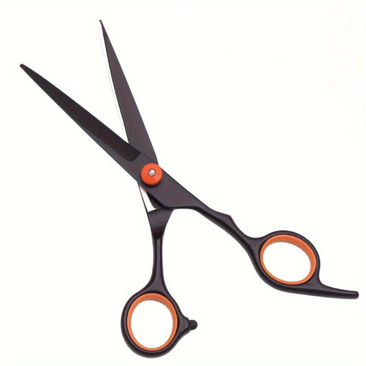 Hair Cutting Scissors Set - Japan Stainless Steel Barber Shears with Thinning Scissors & Razor Comb, Professional Salon Kit for Women Men Home Haircut, Purple Rainbow Blue