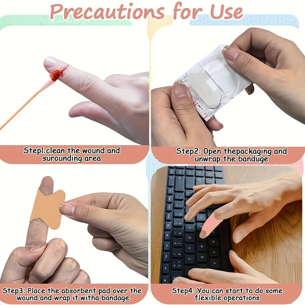 360-Piece Assorted Adhesive Bandage Set with Regular, Fingertip and Knuckle Shapes in 8 or 12 Styles