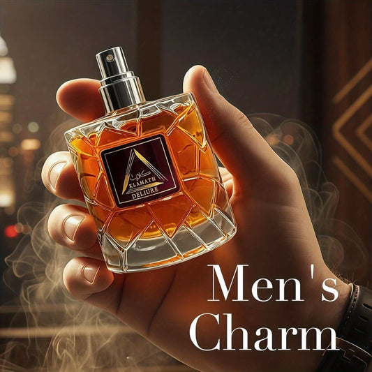 Men's Eau de Toilette Long-Lasting Warm Spicy Cologne Vanilla Amber Cinnamon Bergamot Tonka Bean Day to Night Fragrance Klamath Deliur Brown Edition Gift