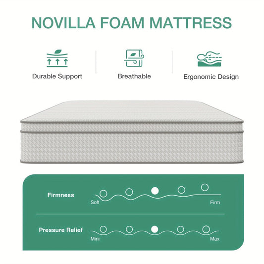 8-Inch Mattress with Pocket Springs, Bedroom Mattress in a Box detail image