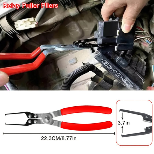 Fuel Line Pliers Set 8pcs Heavy Duty – Auto Fuel System Repair Kit with 80° Disconnect Pliers, Hose Clamp Pliers, Caliper & Filter Tool, Durable Steel, Red & Black Handles for Mechanics & DIY