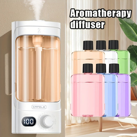 300ml Essential Oil Diffuser 100-Level Mist Control USB Rechargeable – Ultrasonic Soundwave, Auto Shut-Off, Whisper-Quiet Aromatherapy Diffuser for Home Office Bedroom Pet Room, Bundle with Essential Oils