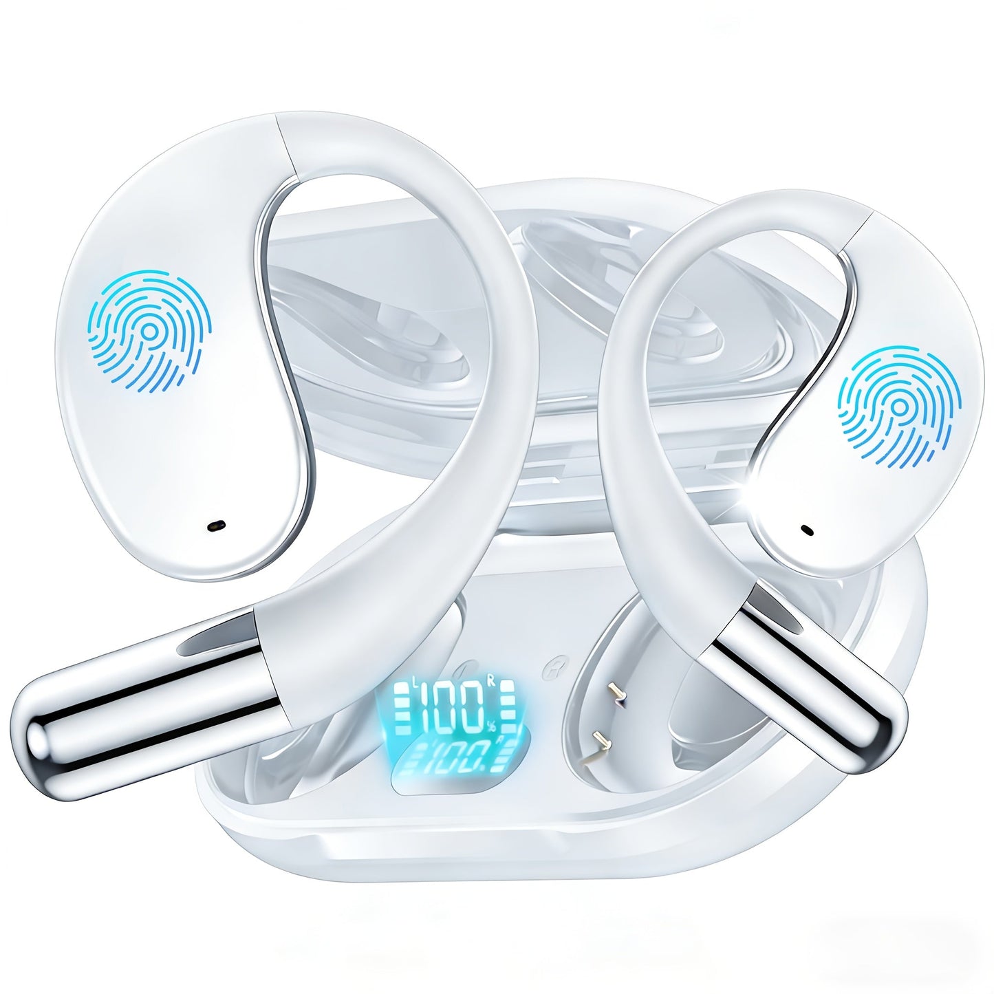 AI Language Translator Earbuds 2026, Bluetooth 6.1, 156 Languages & Accents Real-Time Translation, 3-in-1 Translation + Music + Calls, Compatible with iOS & Android - for Travel, Business & Learning