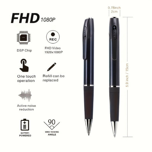 Mini Body Camera 1080P for Lectures, Meetings & Office – Portable FHD Wearable Security Cam, Indoor Outdoor Recording, Optional 32GB/64GB SD Card, Compact Clip-On Design for Students & Professionals