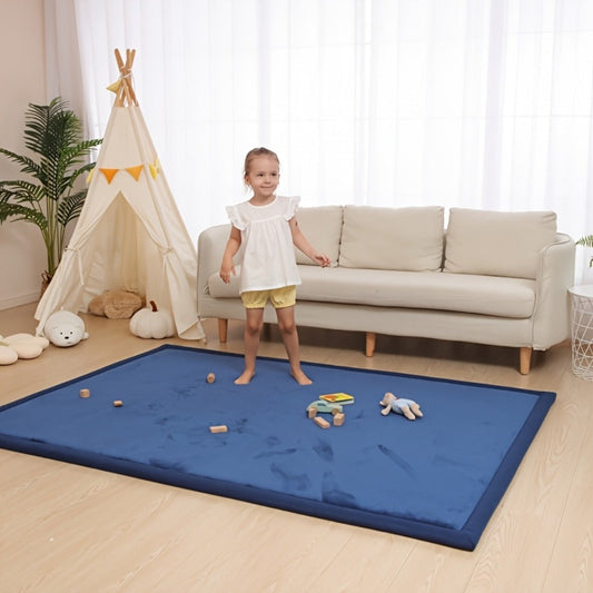 Memory Foam Area Rug Tatami Mat Non-Slip Coral Velvet Floor Mat for Living Room Bedroom Kids Playroom Yoga — Multiple Sizes & Colors