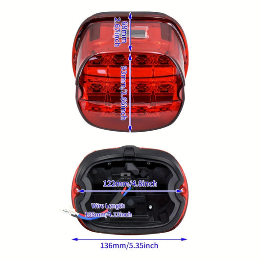 Harley Davidson LED License Plate Light with Turn Signal for Sportster Dyna Touring Road King Electra Glide - Brake Running Lamp