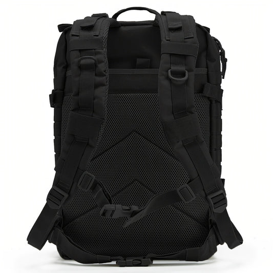 Hunting Rucksack Tactical Hiking Backpack Durable Polyester Multifunctional Camping Backpack with Utility Pocket Zipper Chest Adjustment Straps for 3 Day Trekking Outdoor Sports Hunting Black Green Khaki