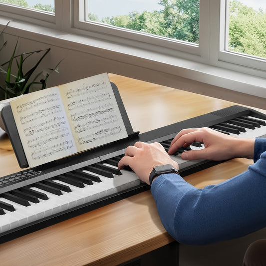 88-Key Foldable Digital Piano with MIDI, Pedal, Headphones and Bag detail image
