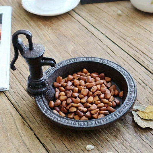 Bird Feeder Cast Iron Water Pump | Outdoor Garden Patio Wild Birds