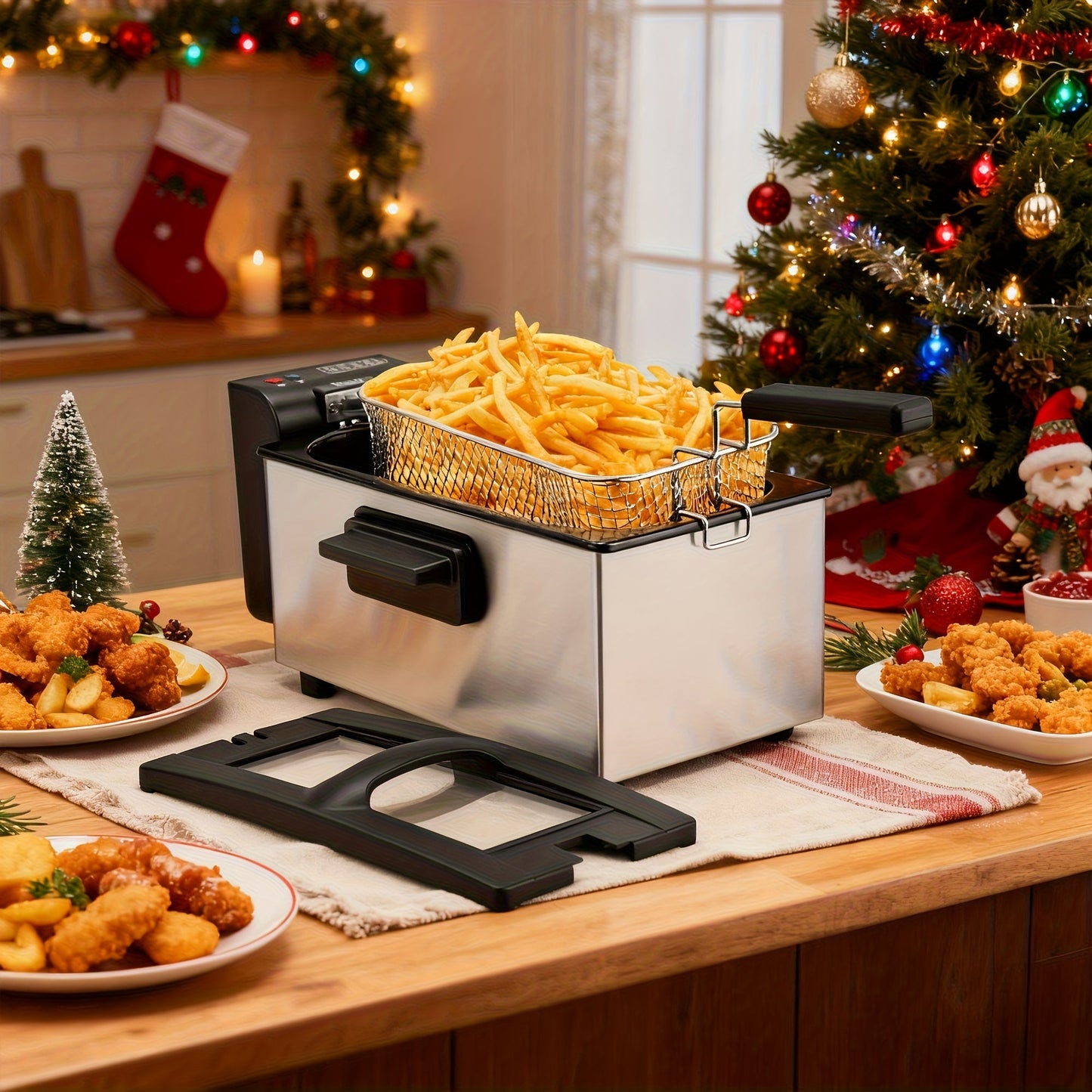 Countertop Deep Fryer with 1.5L to 6L Capacity Options, Windowed Lid and Rotary Temperature Control
