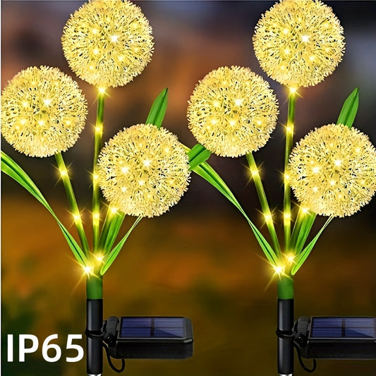 Solar Starburst Onion Lights 3-Head Plug-In Waterproof IP65