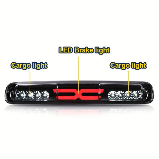 LED Third Brake Light Cargo Lamp for Chevy Silverado GMC Sierra 1500 2500 3500 1999–2007 – DOT Approved 12V-24V Polycarbonate Lens Plug-and-Play