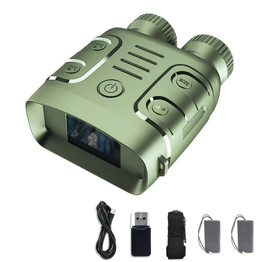 Digital Night Vision Binoculars 2.5K HD – 10X Zoom, 800M Range, 2.4" Screen with Photo & Video Recording | USB Rechargeable Night Vision Goggles for Hunting, Fishing, Camping & Boating