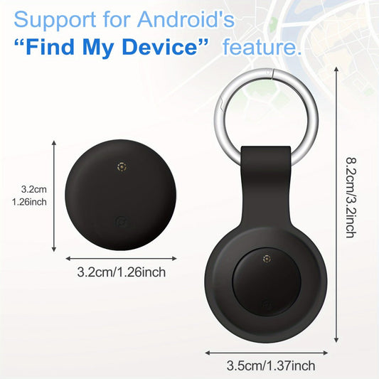 Bluetooth Tracker 4 Pack Google Certified Android Find My Device Find Hub – No Subscription Anti-Lost Tag for Keys Wallet Luggage Bags Pets Cars, Android 9+ Compatible, Family Value Pack Gift