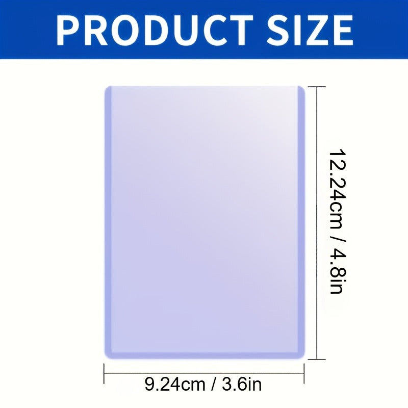 35PT Trading Card Storage Sleeves with Clear Rigid Top-Loading Design in 50- or 100-Piece Packs
